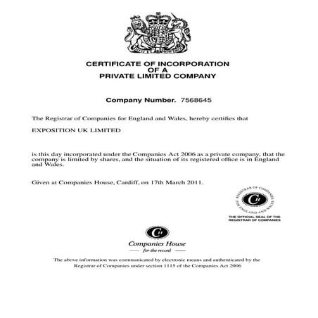 incorp cert | PDF