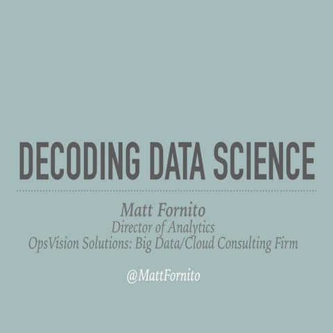 Decoding Data Science | PPT