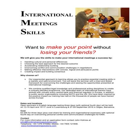 Open IMS flyer for 2016