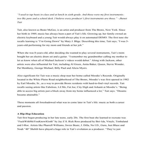 Beatz McGee Bio Final