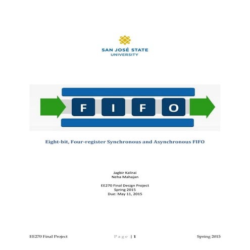 FIFO Design | PDF