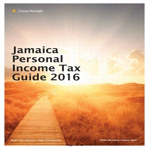 Jamaica Personal Income Tax Guide  2016 Edition (1)