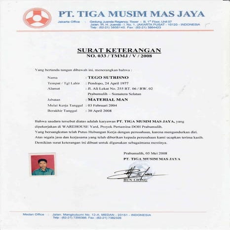 Certificate Pt Tmmj Pdf