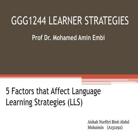 5 Factors that Affect LLS