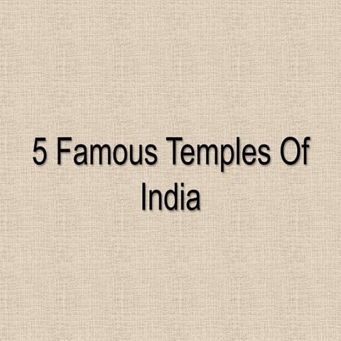 5 famous temple of india
