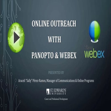Tech Summmit Webex Panopto