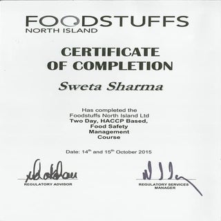 HACCP certificate