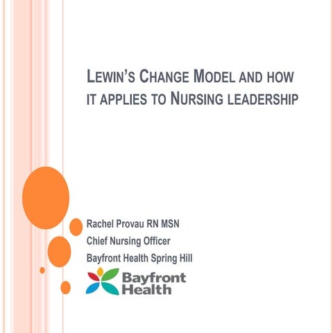 Lewin’s Change Model and how it applies to