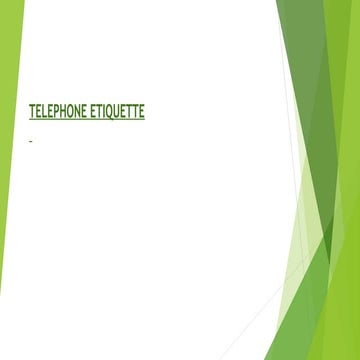 telephone etiquette
