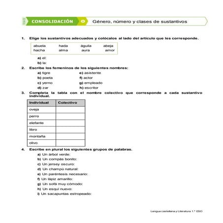 5 ficha  refuerzo    1º   eso