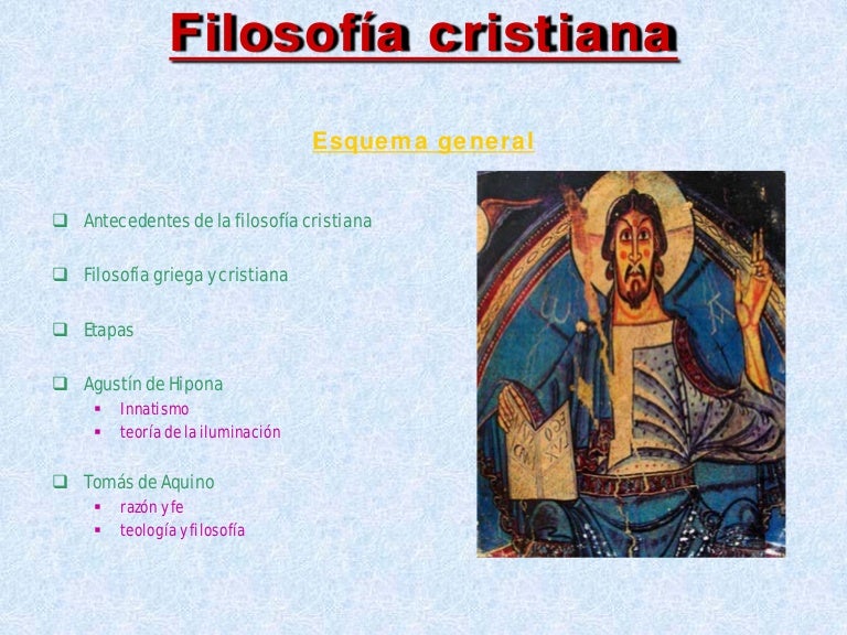 La filosofía cristiana
