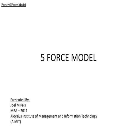 5 force model
