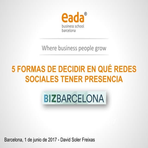 5 formas para seleccionar tu red social - BizBarcelona