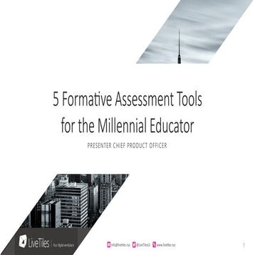 5 Formative Assessment Tools for the Millennial Educator