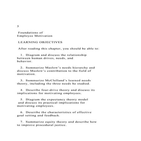 5 Foundations of Employee Motivation   LEARNING OBJE.docx