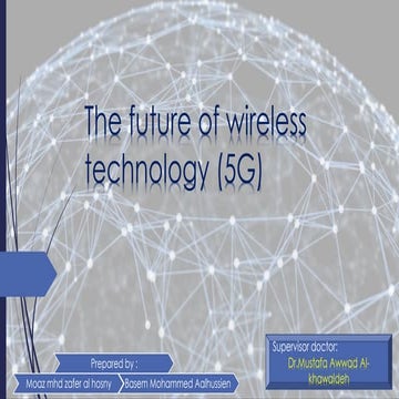 5g road to 5g (the future of wireless communication) technology