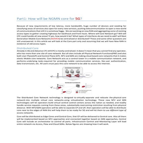 Evolution of Core Networks | PDF