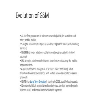Network and Technology Evolution to 5G | PDF