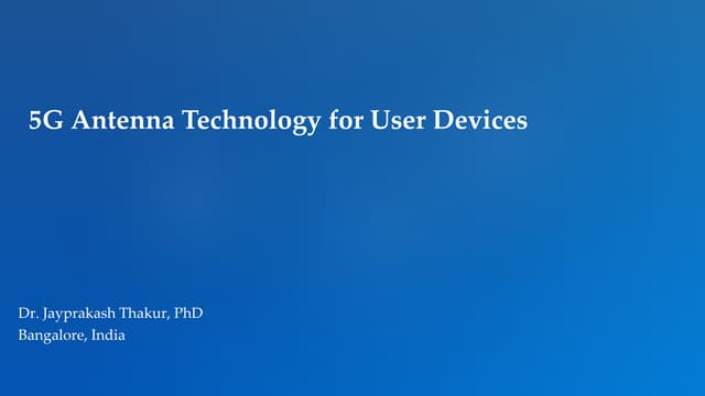 5G antenna-Technology