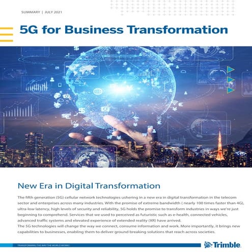 5G for Business Transformation