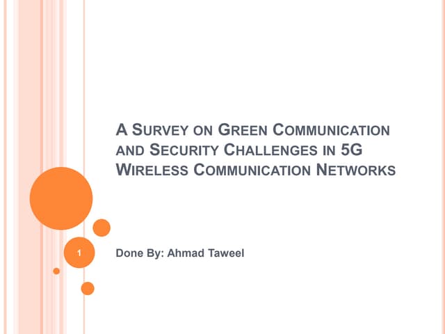 5G green communication