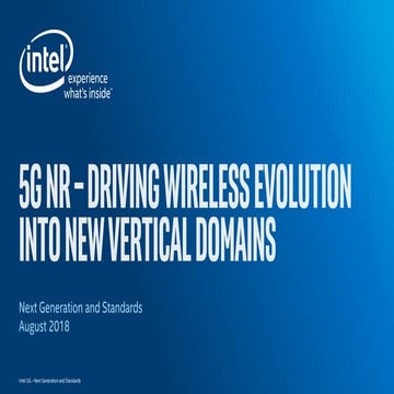 5G NR technology guide Driving Wireless Evolution