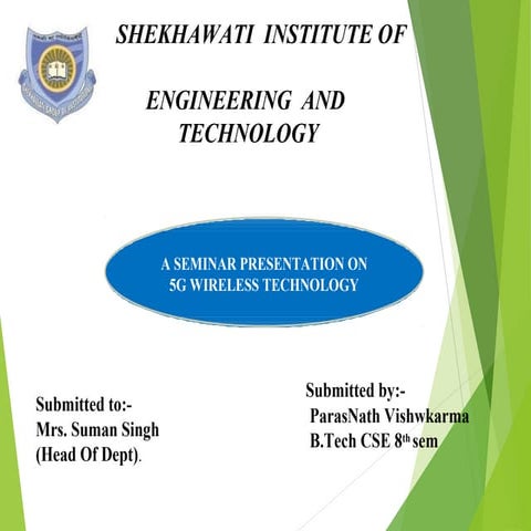 Powerpoint presentation on 5G wireless technology