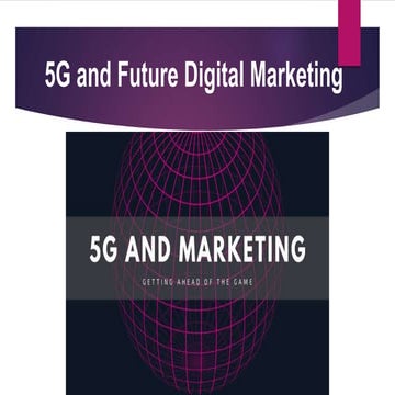 5G and Future Digital Marketing Services
