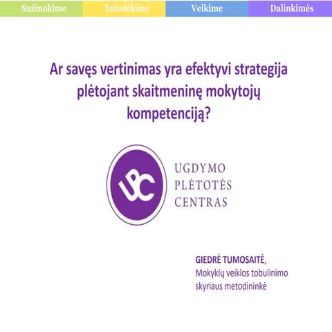 Is self-assessment an efficient strategy to develop teachers‘ digital compete...