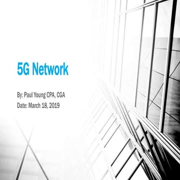 5G Network| What's Next| March 2019