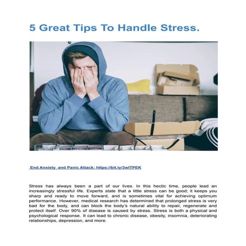5 great tips to handle stress