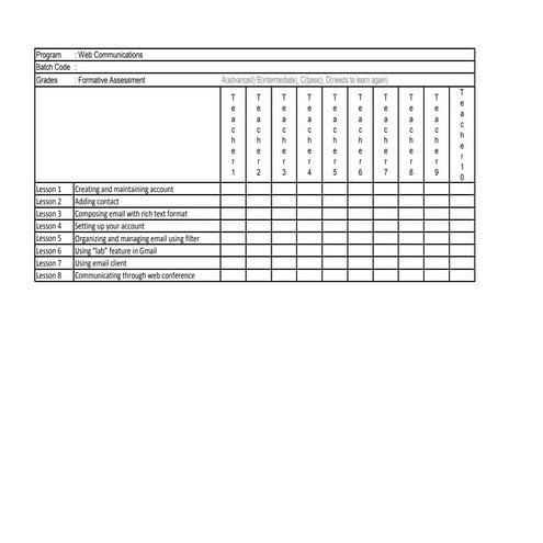 Marking Grid_Web Communications