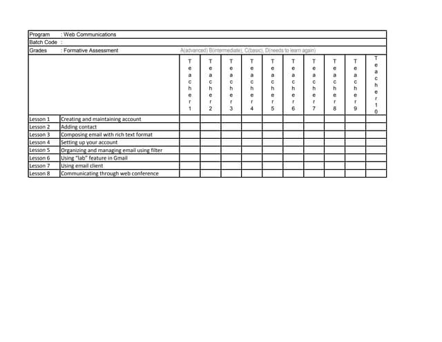 Marking Grid_Web Communications