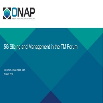 5G slicing and management   tmf contribution 