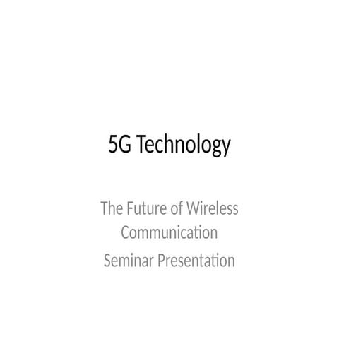 5G and the Future of Communication: Transforming Connectivity in the ...