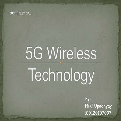 5G Wireless Technology | PPTX