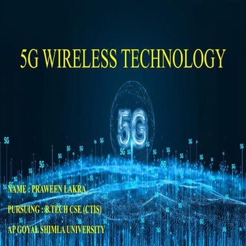 5 g wireless technology