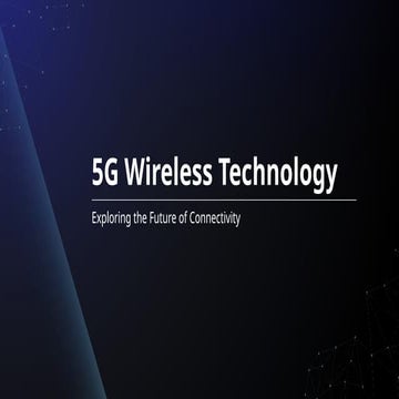 5G Wireless technology from evolution to
