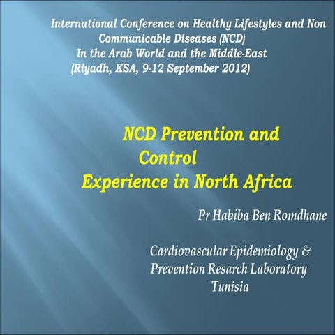 NCD Prevention and Control, Experience in North Africa