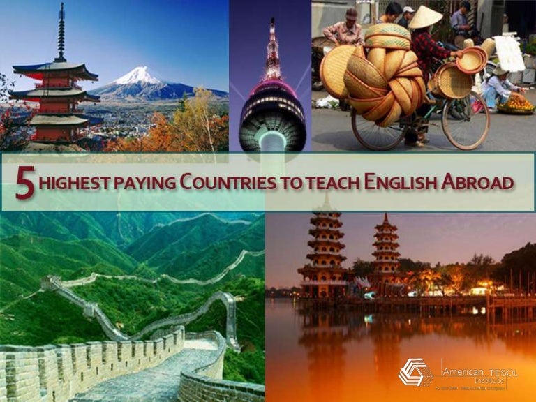 5 highest paying countries to teach english abroad