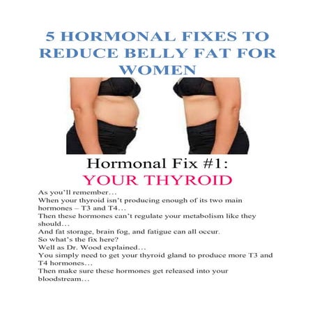 5 hormonal fixes to reduce your belly fat for women