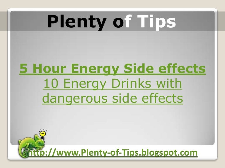5 hour energy side effects 10 energy drinks with dangerous side effe…