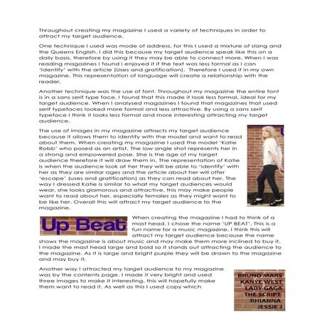 5) how did you attract your target audience?