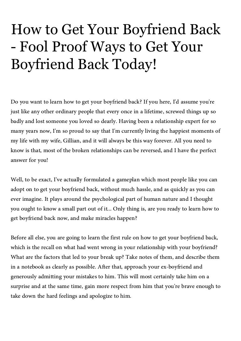 when will you get a boyfriend