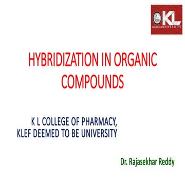 Hybridization Principles of Organic compounds