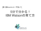 5分で分かるIBM Watsonの育て方