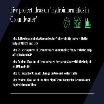 5 ideas for doing project on hydroinformatics in Groundwater Problemspdf