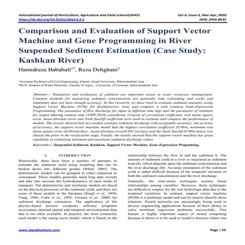 Comparison and Evaluation of Support Vector Machine and Gene Programming in R...