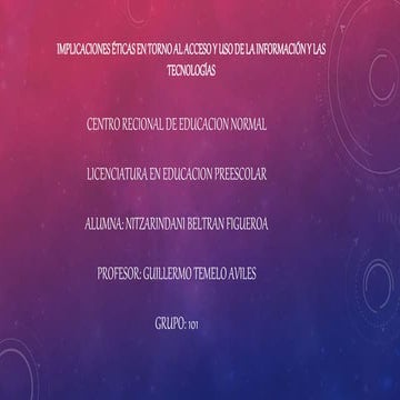 5 implicacion es estica  en torno al acceso y uso.pptm