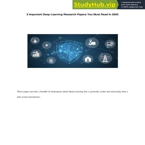 5 Important Deep Learning Research Papers You Must Read In 2020 | PDF